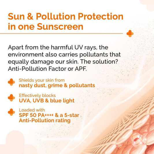 1% Hyaluronic Sunscreen Aqua Gel In Vivo Tested (ISO 24444:2019 Certified, CTRI/2025/02/080287) with SPF 50 & PA++++ - 50g
Deep Hydration, Ultra Lightweight Texture, Invitro & In-Vivo Tested