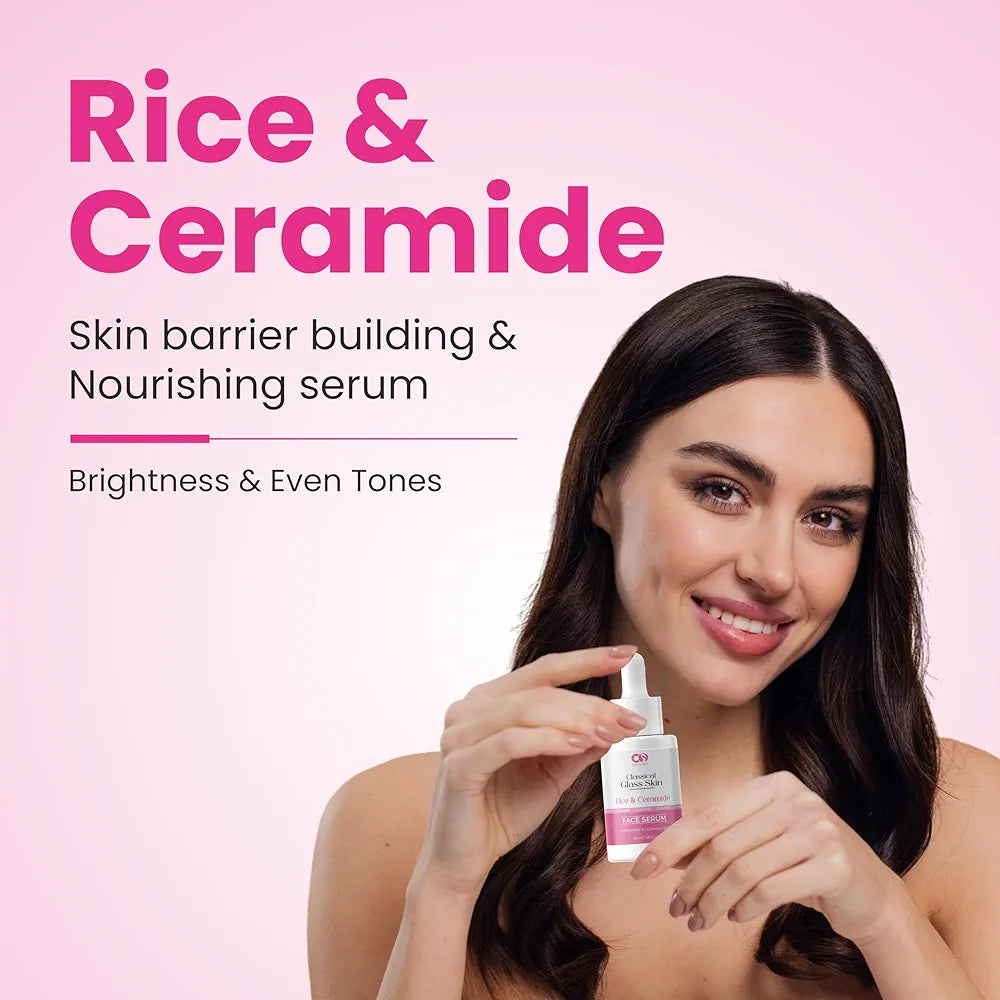 💎 Glass Skin Glow- CO LUXURY Classical Glass Skin Face Serum – Rice & Ceramide Formula for Radiant & Luminous Skin (30ml)