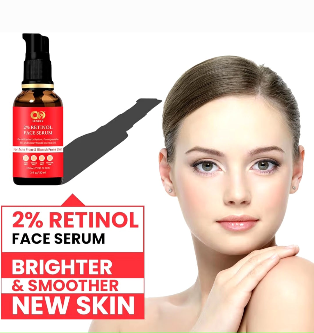 CO LUXURY 2% Retinol Face Serum 30ml