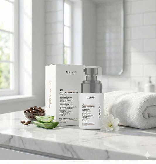 Remove dark circles under the eyes, you can use your Biodose Clariderm Serum