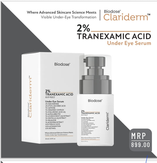 Remove dark circles under the eyes, you can use your Biodose Clariderm Serum