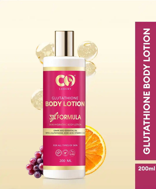 CO Luxury Glutathione Body Lotion (200ml) – 3X Formula for Deep Hydration & Radiant Skin Glow