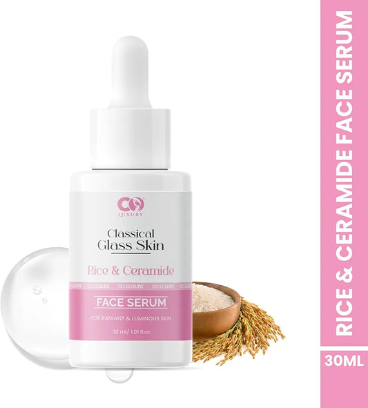 💎 Glass Skin Glow- CO LUXURY Classical Glass Skin Face Serum – Rice & Ceramide Formula for Radiant & Luminous Skin (30ml)