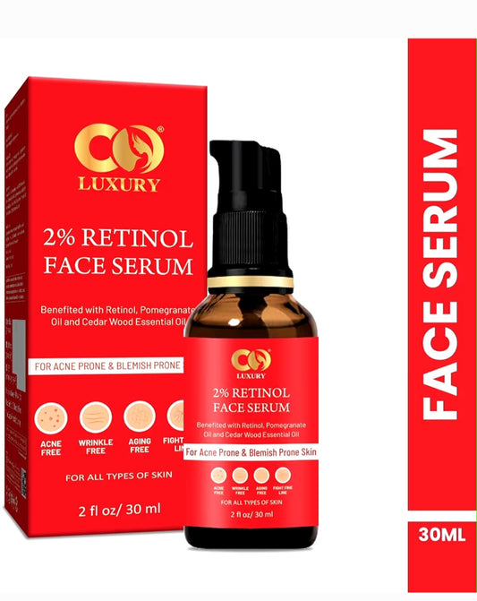 CO LUXURY 2% Retinol Face Serum 30ml