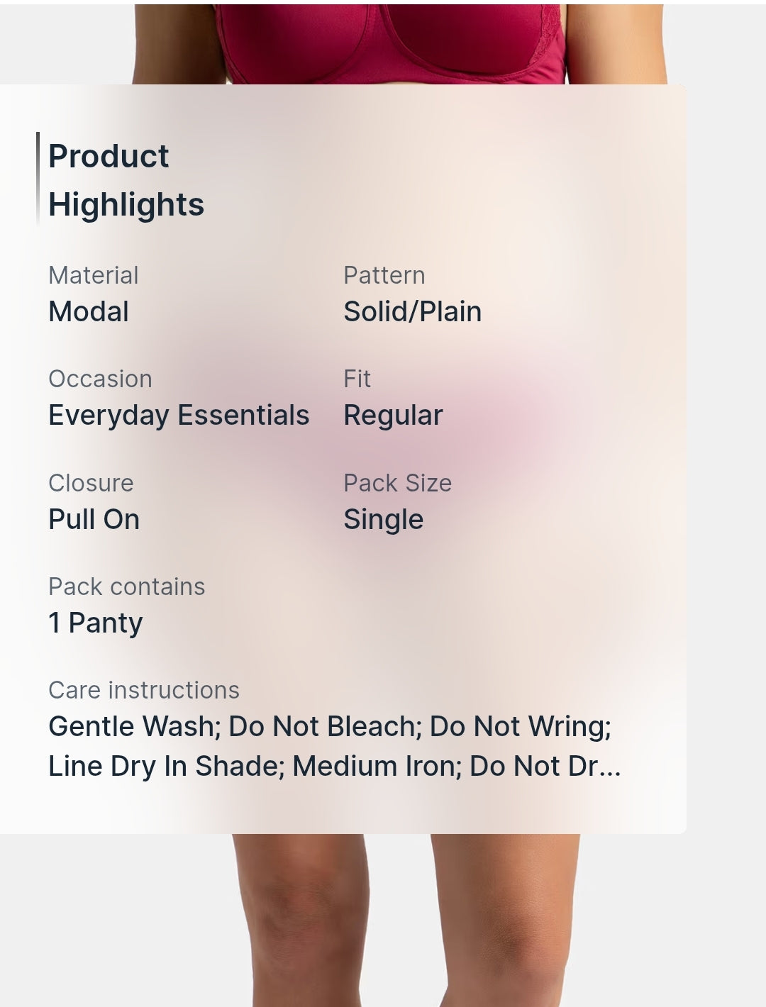 Jockey Women’s Micro Modal Ultra-Soft Seamless-Look Panty