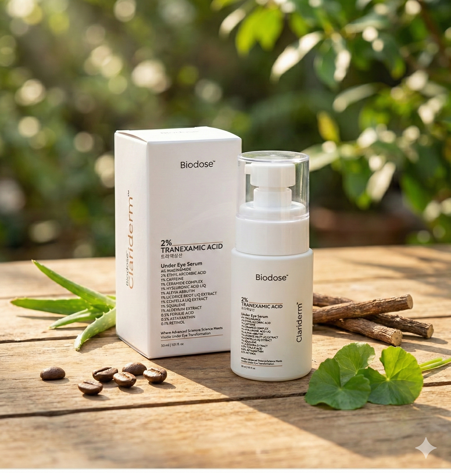Remove dark circles under the eyes, you can use your Biodose Clariderm Serum
